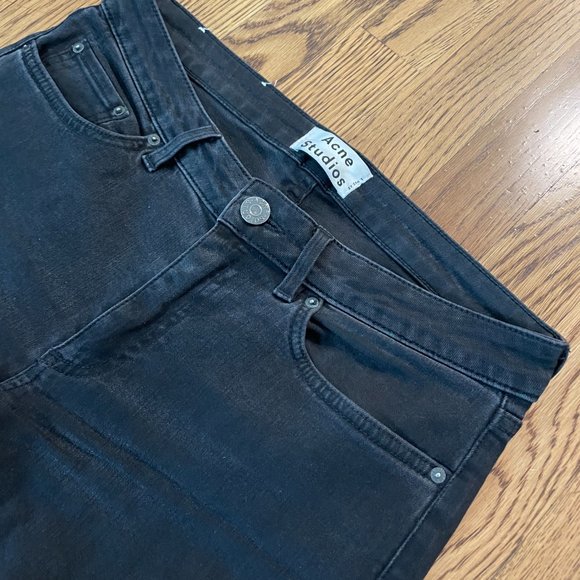 Acne Studios | Skinny Low Rise Jean Ankle Zip | Color Black | Size 28 - Picture 4 of 4